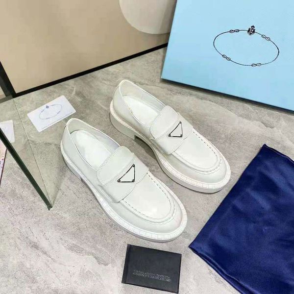 

prad designer women's monolith loafers triangle p loafers black cloudbust leather shoes increase platform sneakers outdoor classic lacq
