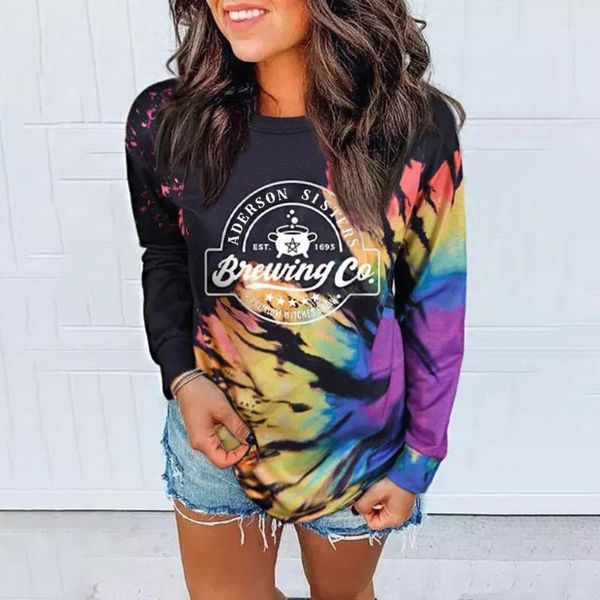 Kadın Hoodies Sweatshirts 2022 İlkbahar ve Sonbahar Erkek Kadınlar Sweatshirt Karışık Renk Kazak Moda Kore Pole Of O-Neck Jumper Büyük boyutlu