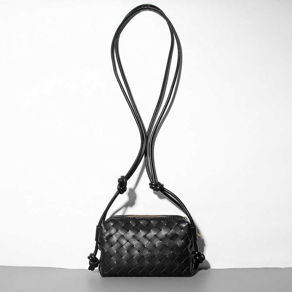 

evening bags tecido pequeno quadrado saco 2022 novo all combining bolsa de ombro couro genuÃ­no moda luxo marca sign minimalista do mensageir