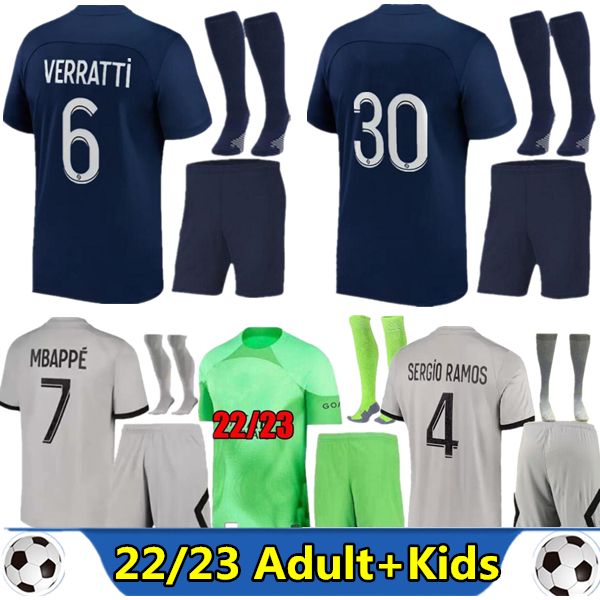 

22 23 mbappe soccer jersey hakimi sergio ramos wijnaldum maillots psgs football shirt 2022 2023 marquinhos men kids kit uniform enfants mail, Black;yellow