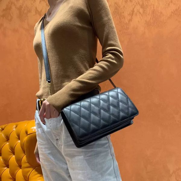 

women's cluth chain bags real leather wallet card crossbody purse women shoulder messenger flap handbag lady messenger bag tote purses