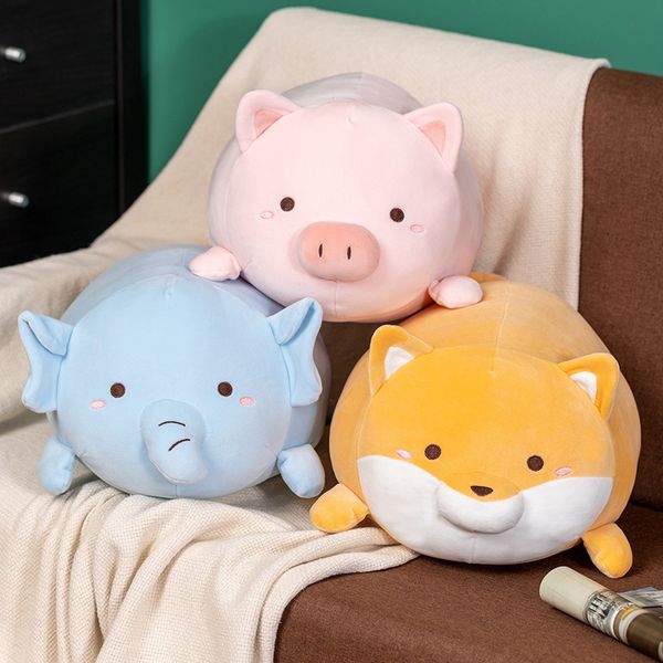 45cm squishy doldurulmuş hayvanlar domuz fil shiba inu köpek peluş oyuncak yumuşak yalancı peluş uyku yastık çocukları hediye yeni 2022 la467