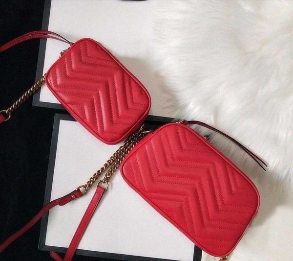 

handbag leather shoulder bag chain purse fashion cowhide handbags holder messenger crossbody hobo bags wholesale [with box] two sizes