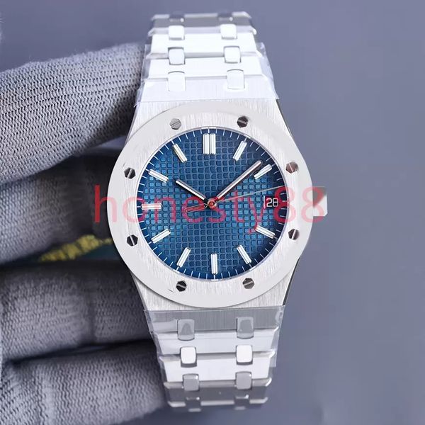 

sw luxury men's watches 41mm automatic mechanical stainless steel dial strap folding buckle waterproof luminous watch factory montre de, Slivery;brown
