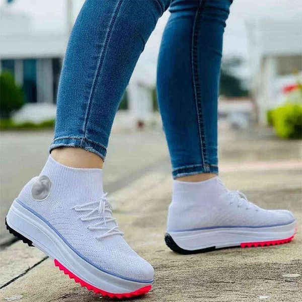 

dress shoes sneakers casual shoes women fashion high canvas shoes wedge platform high heels 220721, Black