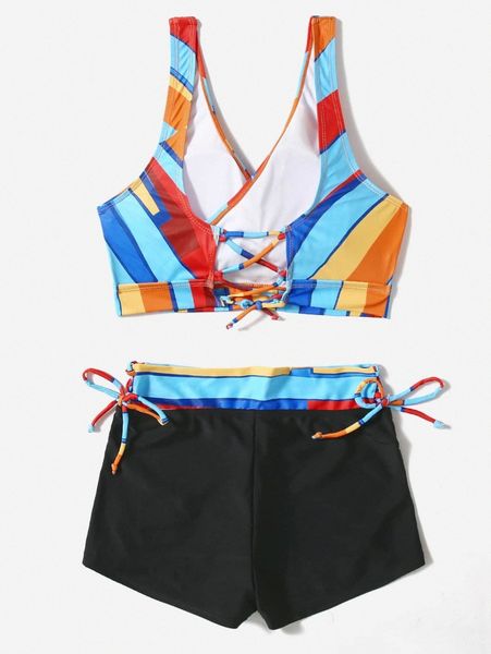 

color block bikini swimsuit u1nk#, White;black