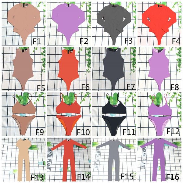 

womens bodysuit swimwear skims mesh breathable girls two one piece swimsuit vacation beach bikini bathing suit mix style257s