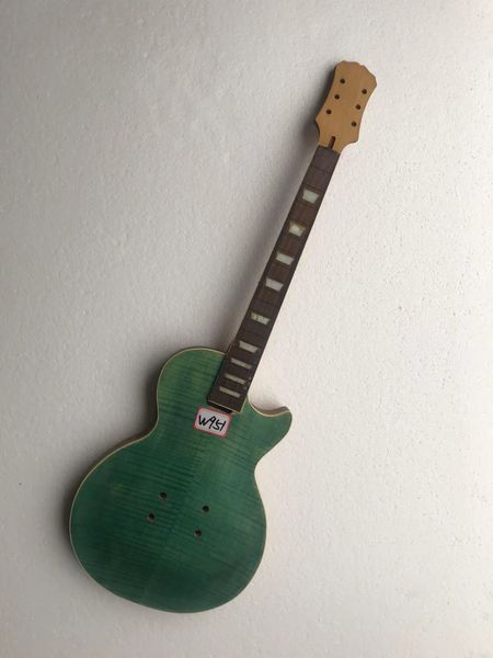 

professional diy electric guitar tiger maple without hardwares in stock w951