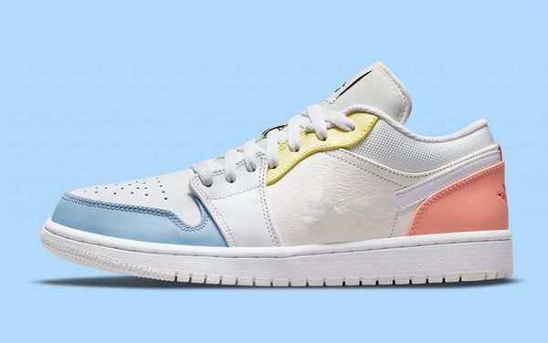 

womens shoes jumpman 1 low to my first coach basketball shoe sports sneakers real leather color sail/white-zitron-opti yellow size 36-47 ava
