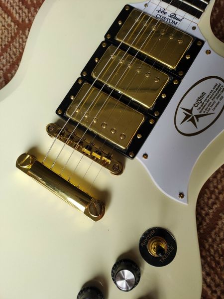 

guitar store standard quality square inlay electric guitar fast