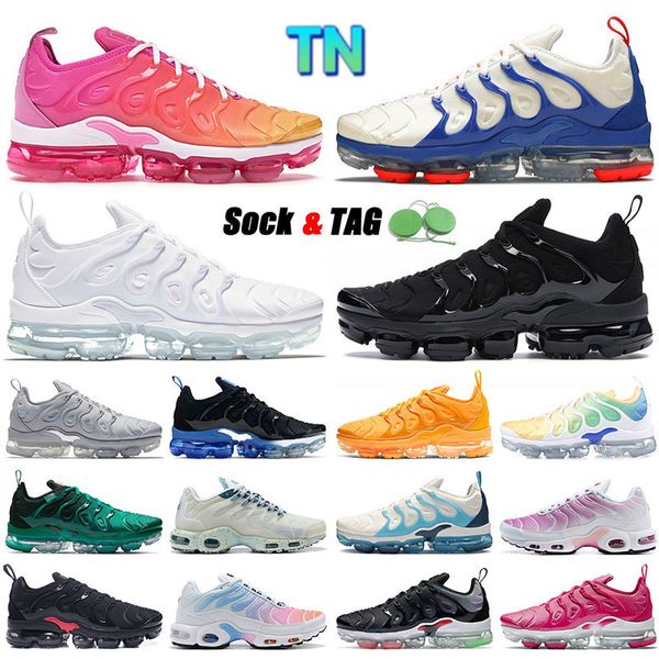 

tn vapourmax plus tns womens running shoes mens big size 12 13 athletic mesh coconut milk hyper royal triple black white fade pink be true s