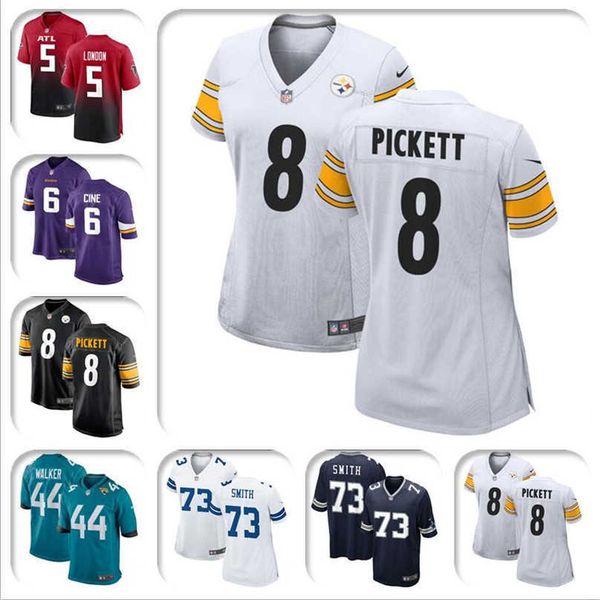 

2022 New Draft Jersey Mens Women Youth Kids Kenny Pickett Tyler Drake Smith Lewis London Cine Dalvin Cook grey american football jerseys all, Colour