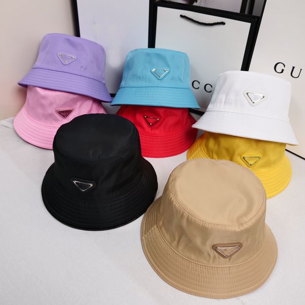 Geizige Krempe Hüte Designer Brief P Eimer Hut Casquette Casual Frauen Persönlichkeit Mehrfarbige Winter Kappe Luxus