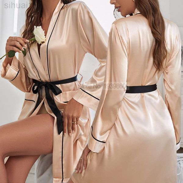 Свадебная одежда ночная одежда для ночной рубашки с подружкой невесты кимоно-хала-халат.