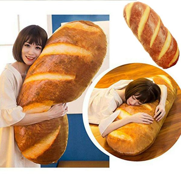 Kissen Simulation Brot Form Weiche Lenden Zurück Kissen Plüsch Spielzeug Kinder Nette Lustige Sofa Bett DecorPillow