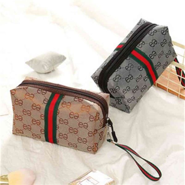 

travel make-up women's simple portable small size large capacity ins red new girl storage design purses online