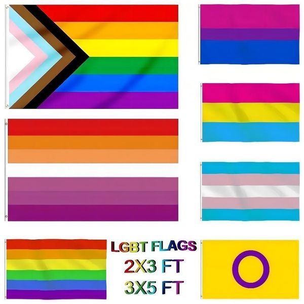 Gay Flags 90x150 cm Regenbogen Dinge stolz bisexuelle lesbische pansexuelle LGBT -Zubehör Flags