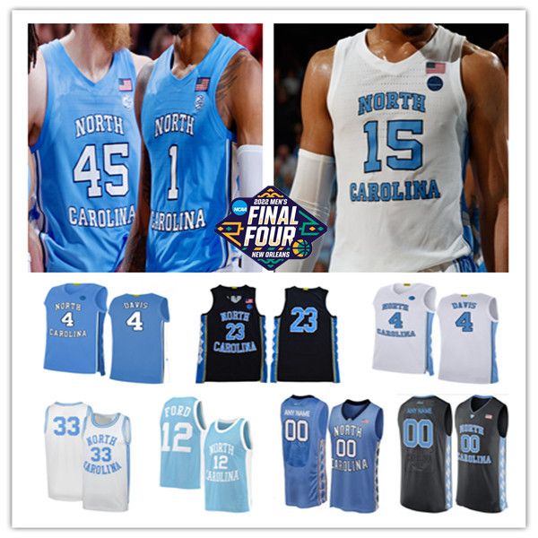 

2022 final four north carolina tar heels unc basketball jersey armando bacot caleb love brady manek r.j. davis dawson garcia leaky black ker