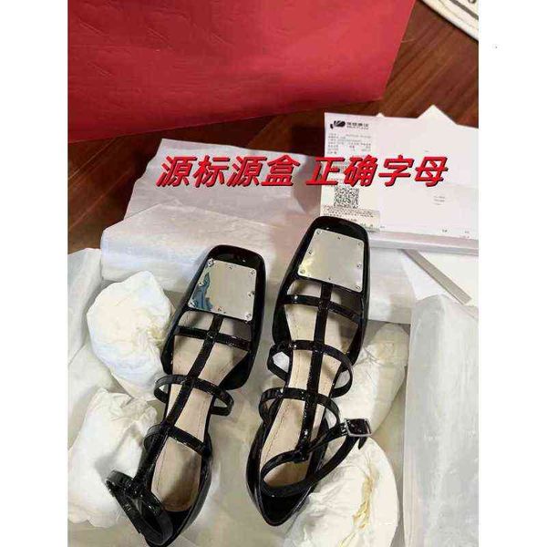 

d family baotou roman sandal 2022 summer style thick heel mary jane french bandage women, Black