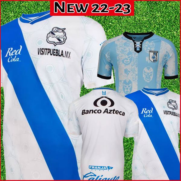

2021 2022 puebla ferrareis mens soccer jerseys aristeguieta parra villalpando reyes de buen corral home white football shirt short sleeve un, Black;yellow