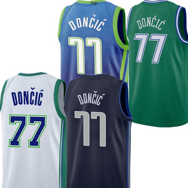 

kyrie irving 2 77 luka basketball jerseys doncic stitched logos, Black;red