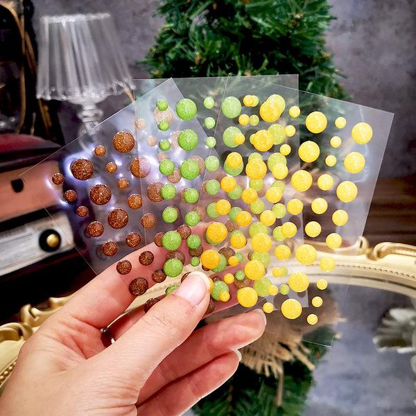 Embrulhado de presente Panalisacraft Glitter Dots Adesivo para Sprinkles de Déco Resina Scrapbooking Acessórios Card de Acessórios para DecorationGift