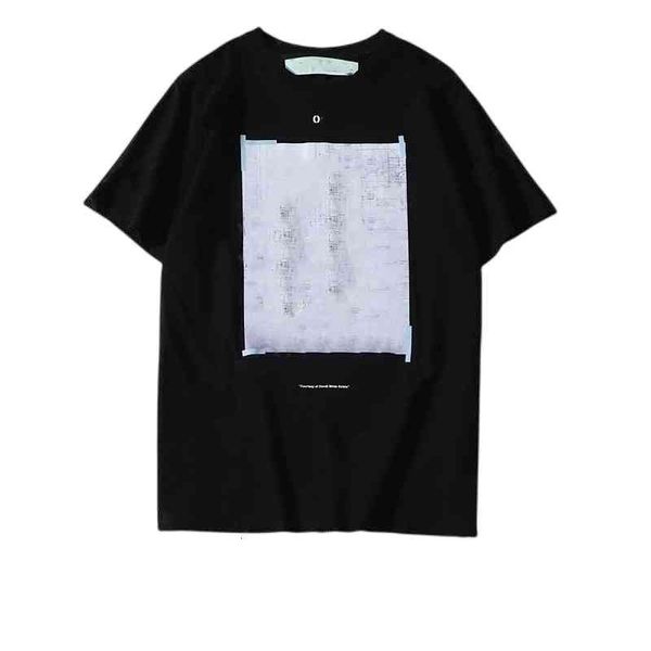 

off men's t-shirts offs summer casual short sleeve t-shirt printed letter x on the back, White;black