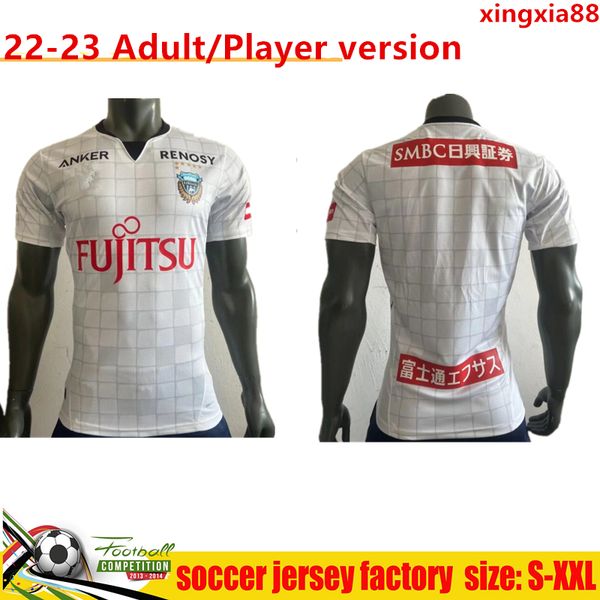

22 23 player version j league kawasaki sports soccer uniform shirt, Black;yellow