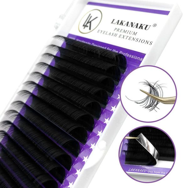 

lakanaku 8 18mm matte volume eyelashes extensions individual lashes fluffy false for eye beauty 220524
