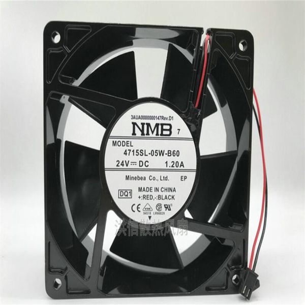 NMB-MAT 4715SL-05W-B60 24V 1.2A 12CM 12038 ventola di raffreddamento inverter a due fili