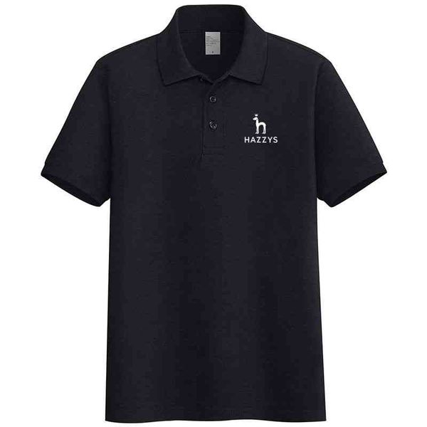 

2022 new men's hazzys polo shirts summer casual everyday short sleeve lapel t, White;black