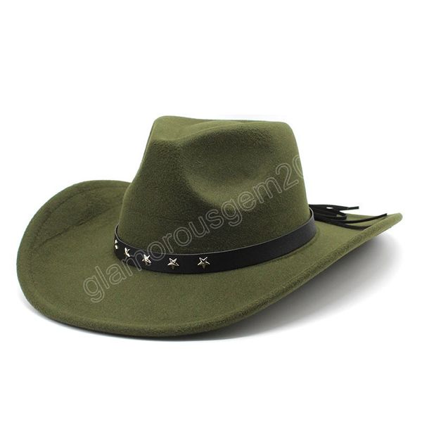 

9cm brim men's western cowboy hat for women vintage curved brim felt fedora hat cowgirl panama jazz hats sombrero hombre, Blue;gray