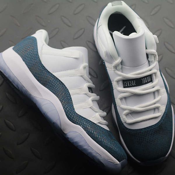 

jumpman 11 basketball shoes low snakeskin navy 11s designer fashion sport running shoe size:us5.5-13, Black