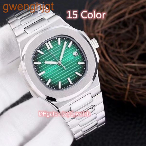 

men watch automatic machinery high 15 colors green rose gold quality sports calendar 2813 movement watches stainless steel luminous, Slivery;brown