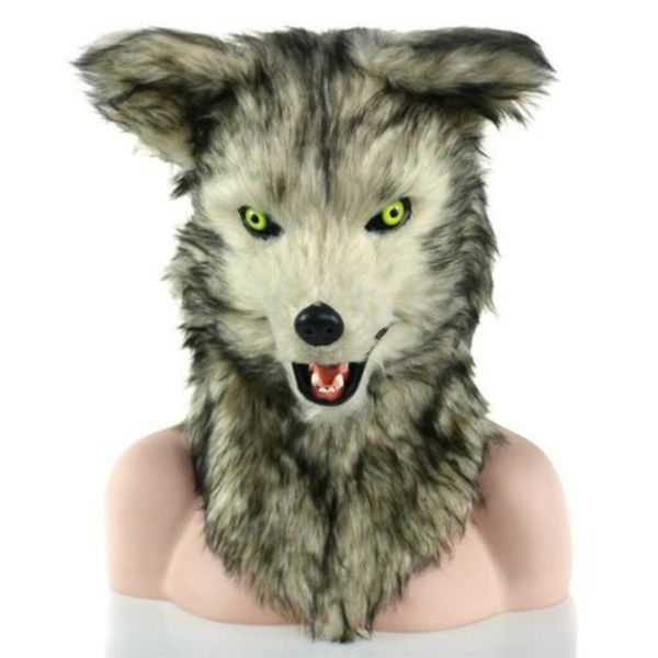 Maskottchenpuppenkostüm Kann den Mund bewegen Wolf Maskottchen Maßgeschneiderter Fursuit Tier Hot Halloween Liflike Cartoon Maske Karneval Halloween Weihnachten Ostern Werbung