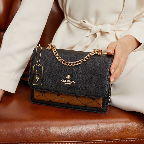 

designer bags wdpolo counter women's bag luxury old flower single shoulder messenger chain small square 2022-5