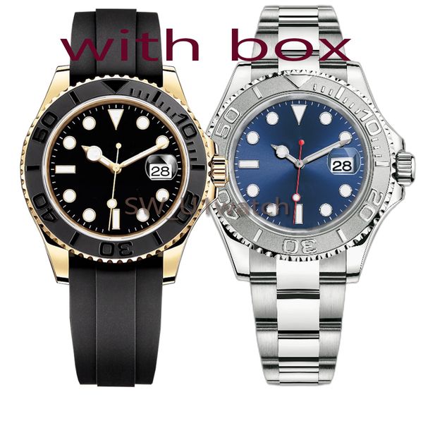 

mens classic 40mm watch master design stainless steel. rubber strap automatic mechanical luminous waterproof watchs, Slivery;brown