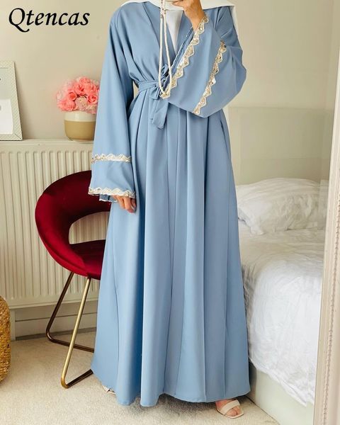 

eid abayas for women dubai turkey muslim hijab dress mubarak open abaya kimono islam kaftan robe musulmane longue djellaba femme, Red