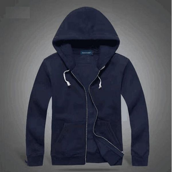 

mens small horse polo hoodies and sweatshirts autumn winter casual with a hood sport jacket men's hoodies, Black