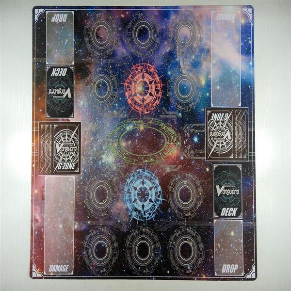 

yugioh cardfight vanguard g custom playmat vg tcg 2-player blue vs red duel ccg mat289c