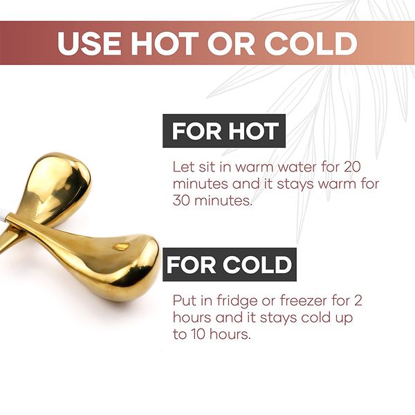 

luxury rose gold cryo sticks stainless steel facial ice globes cooling massage spa globes for beauty health eye skin care tools
