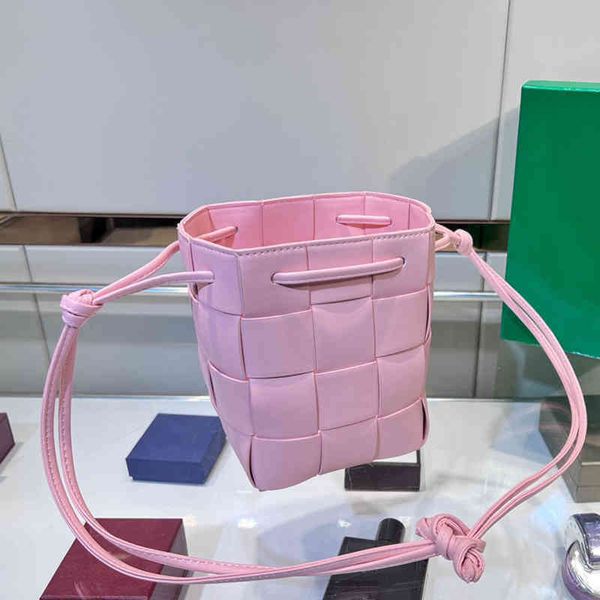 

shoulder bag new women weaving bag designer handbag 10 color bucket bags shoppers tote ladies shopping fashion messenger clutches purses