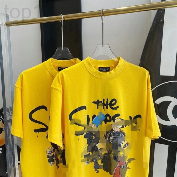 

women's t-shirt designer 2022 fashion brand versatile short sleeve cartoon printed casual t-shirt pattern half korean loose age reducin, White