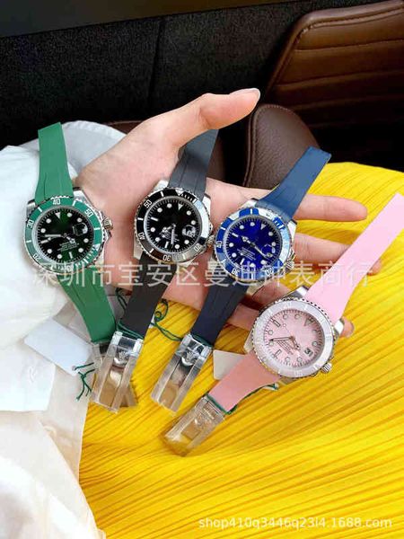 

luxurious watch jason007 yachtmaster mechanical wristwatch fu8s green water business 2813 fully ceramic ring diving luminous, Slivery;brown