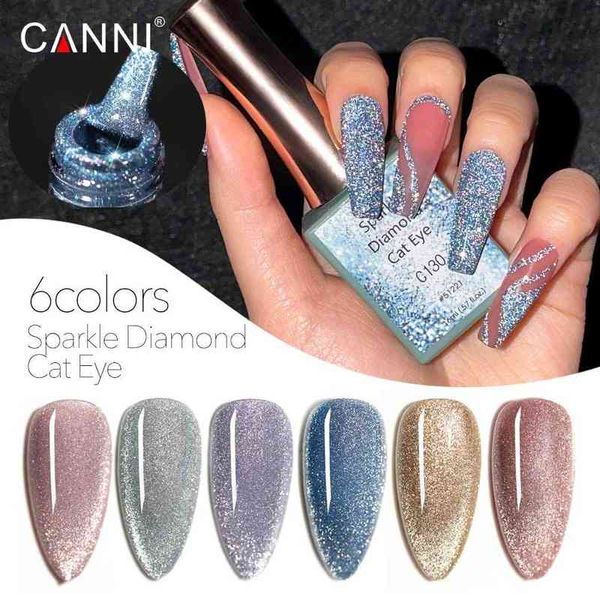 Nxy Nail Gel Canni 16ML Sparkle Diamond Cat Cat Eye Белый Цвет Серия Milky Великолепный Полный охват Розовый Обнаженный Полупользовательский 0328