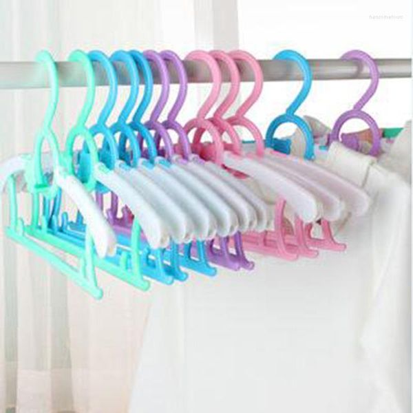 Cabides racks 10 pcs/lote 28 cm de bebê ajustável para camada saia multifuncional cabide de roupas infantis crianças economizando crianças