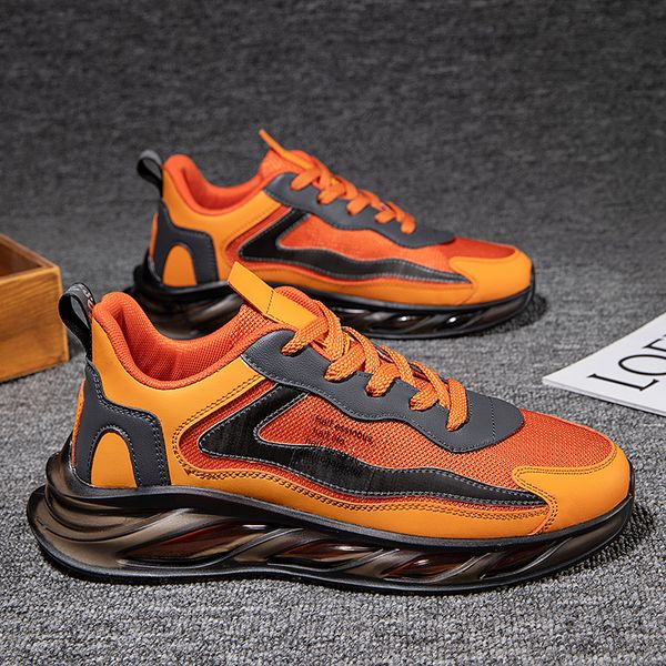

2022 new orange black four seasons daddy shoes men's mesh breathable youth fashion leisure sports