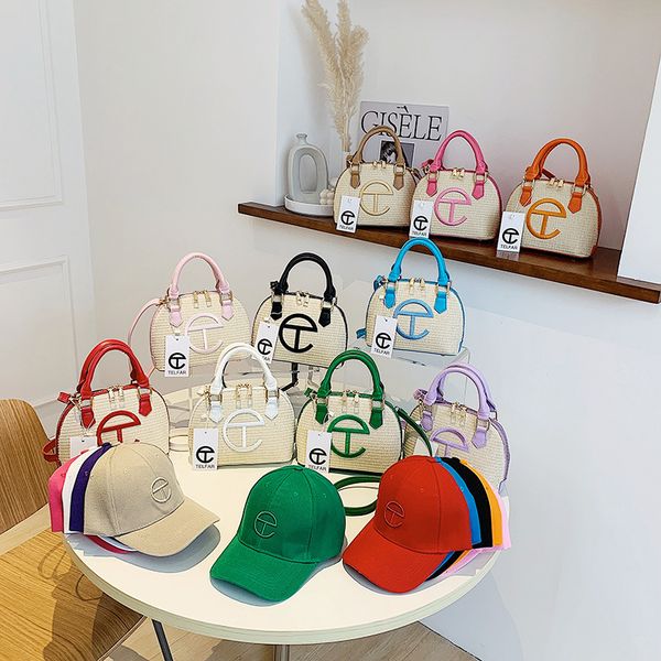 

t fashion straw woven evening bags 2022 new portable women's bag versatile one shoulder slant candy color shell bag