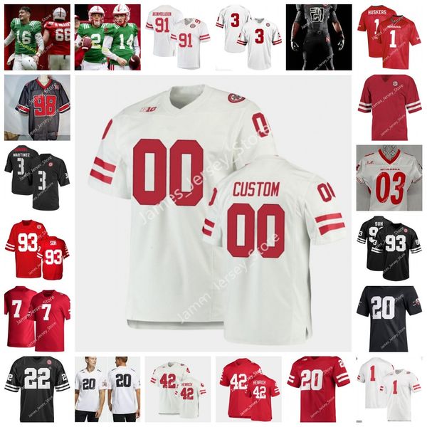 

american college football wear custom nebraska cornhuskers college football stitched jersey 21 roger craig 30 ahman green 93 ndamukong suh 2, Black