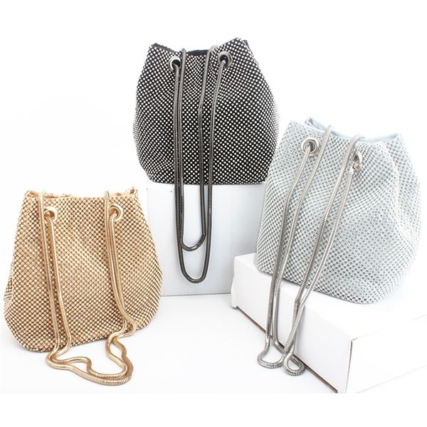 

sekusa clutch evening bag luxury women shoulder hands diamond s lady wedding party pouch small satin bolsa f 220617